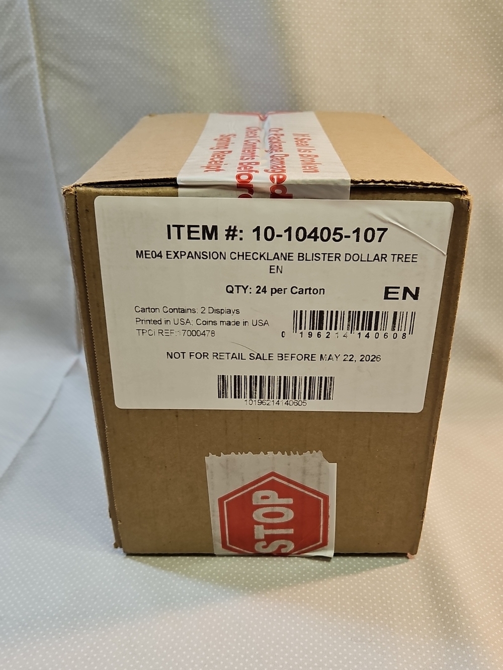 Mega Evolution Chaos Rising Toxel Checklane Sealed Case ME04